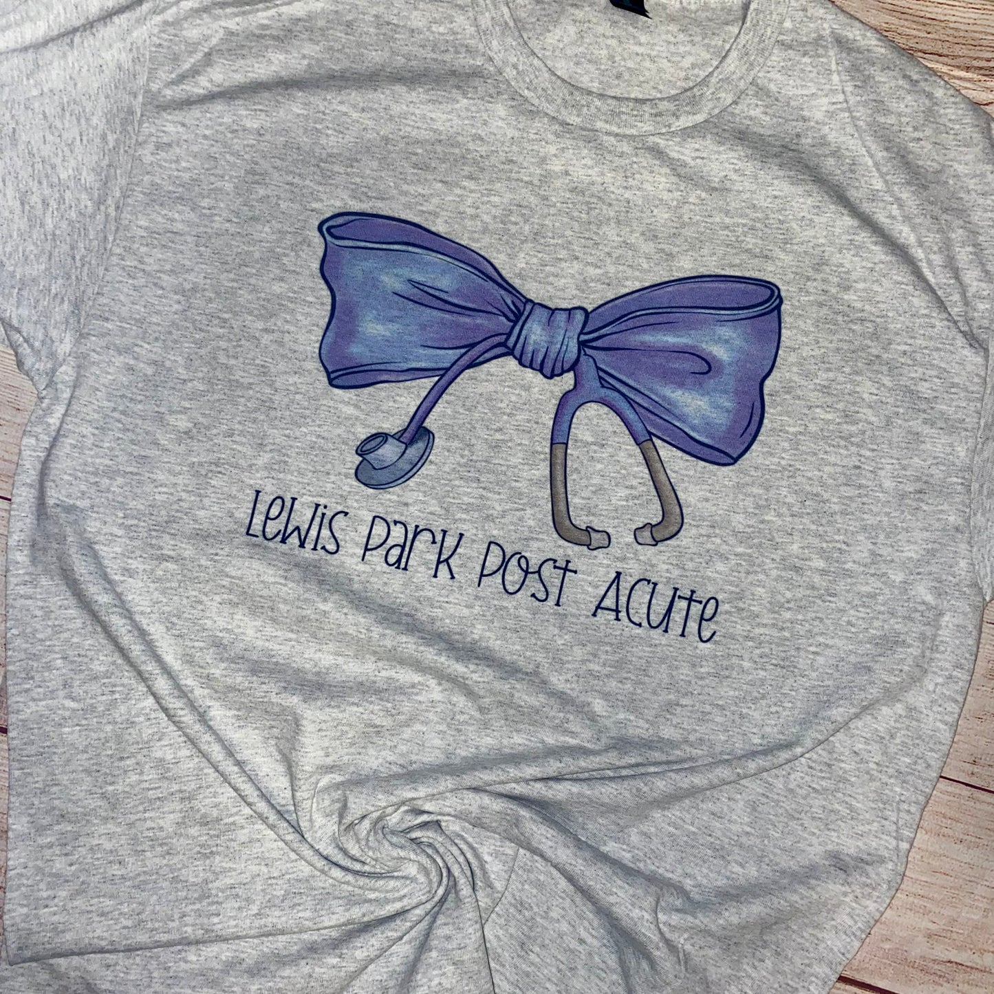 Lewis Park Post Bow Acute Grey Tee