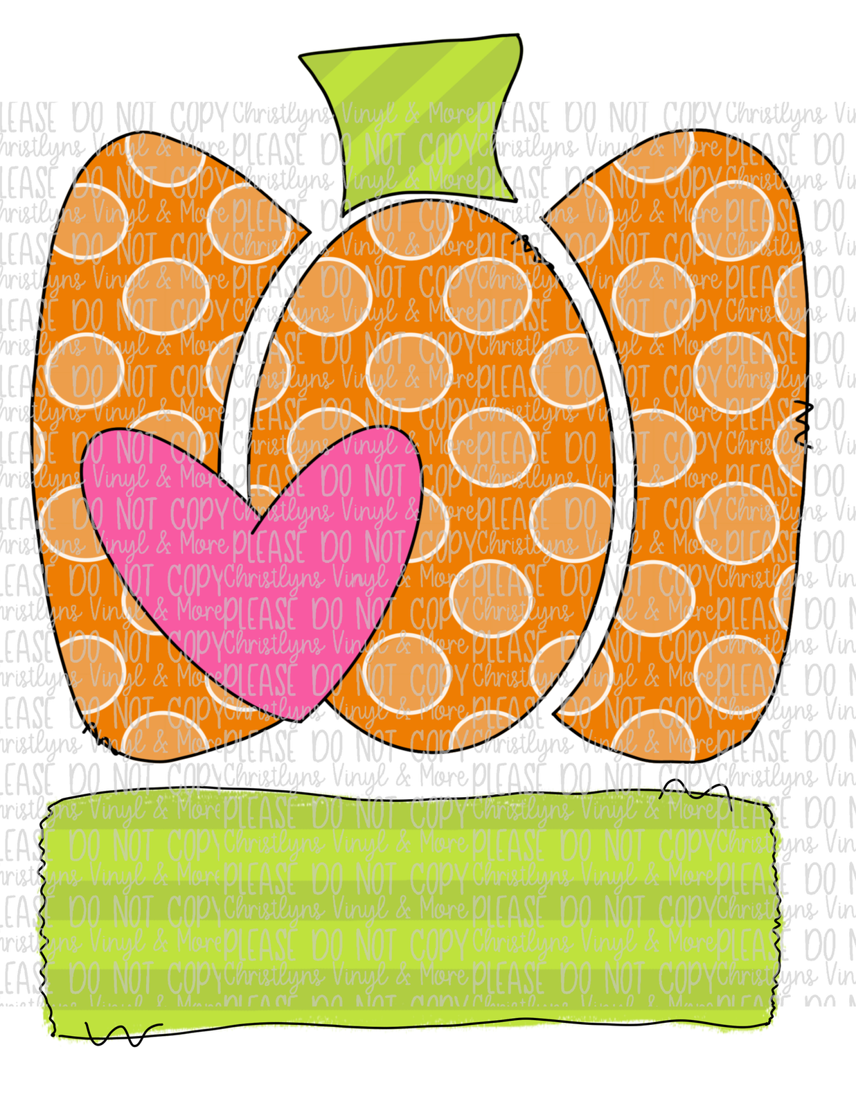 Polka Dot Pumpkin Christmas Sublimation Transfer or White Tee