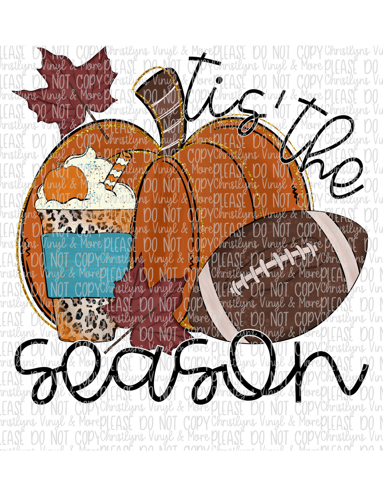 Tis The Season Sublimation Transfer or White Tee