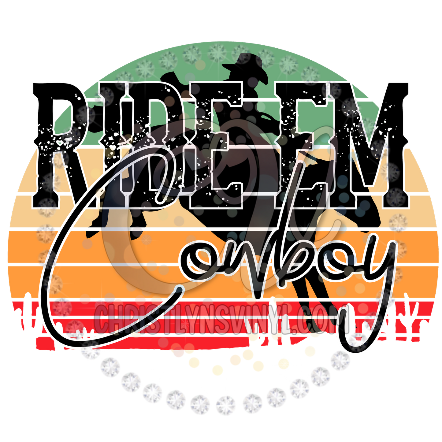 Ride Em Cowboy Sublimation Transfer