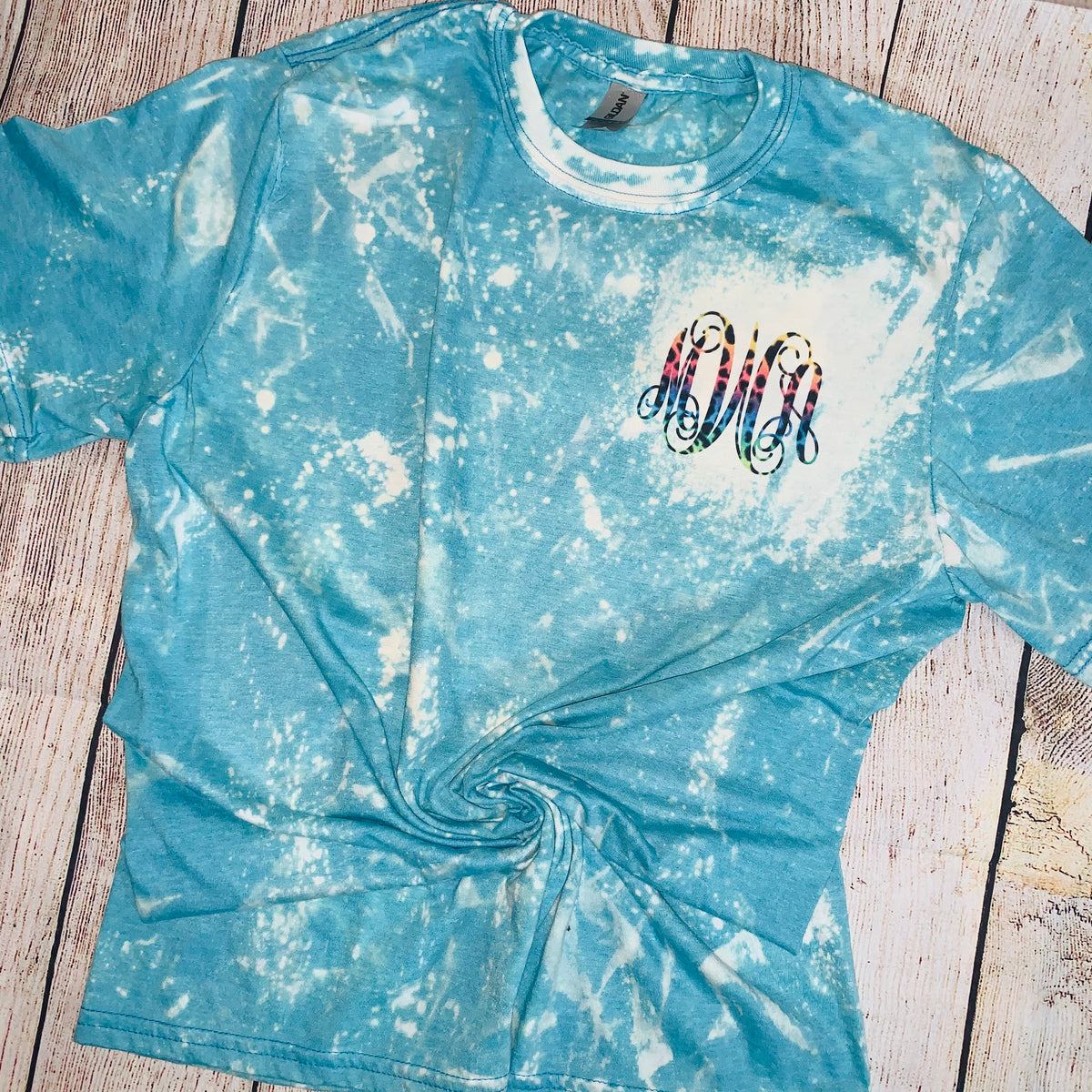 PerfectChaosTees Monogram Bleached T-Shirt