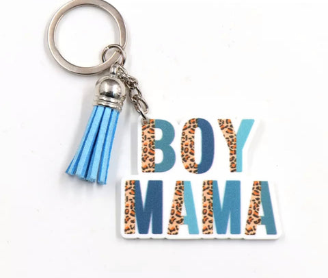 Boy Mama Keychain