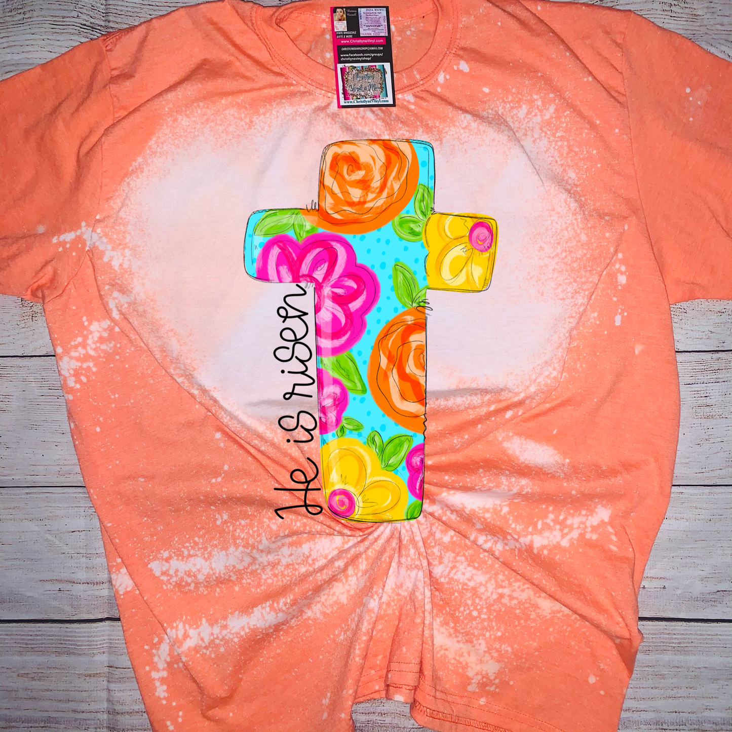 He is Risen Easter Sublimation Transfer or Completed Tee