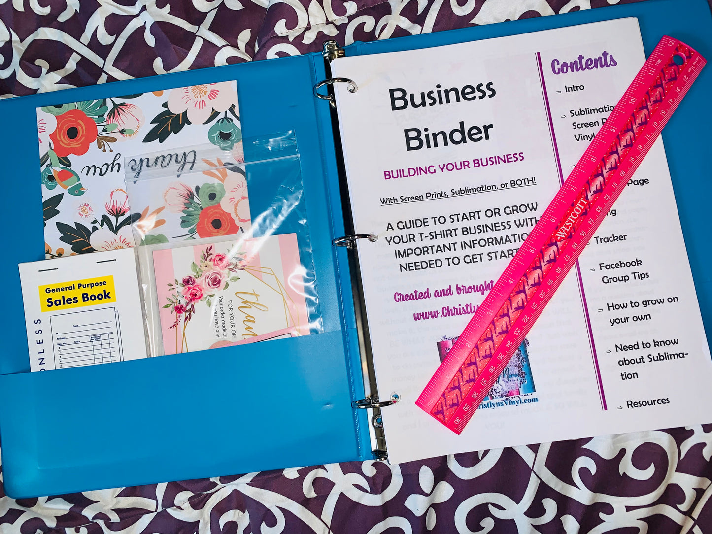 Business In A Binder: Screen Print or Sublimation