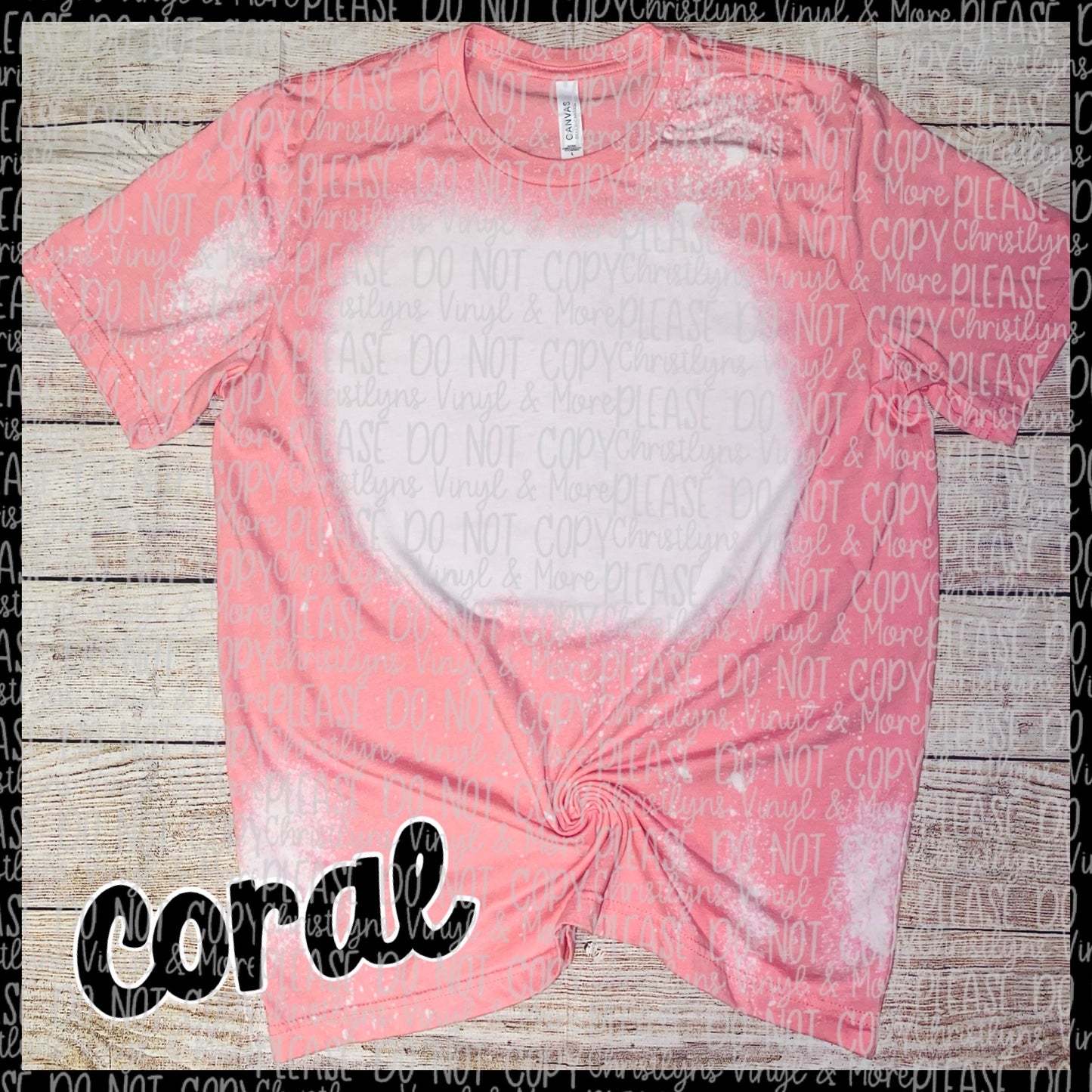 RTS Wholesale Bleached Blank Adult Tees S-2XL