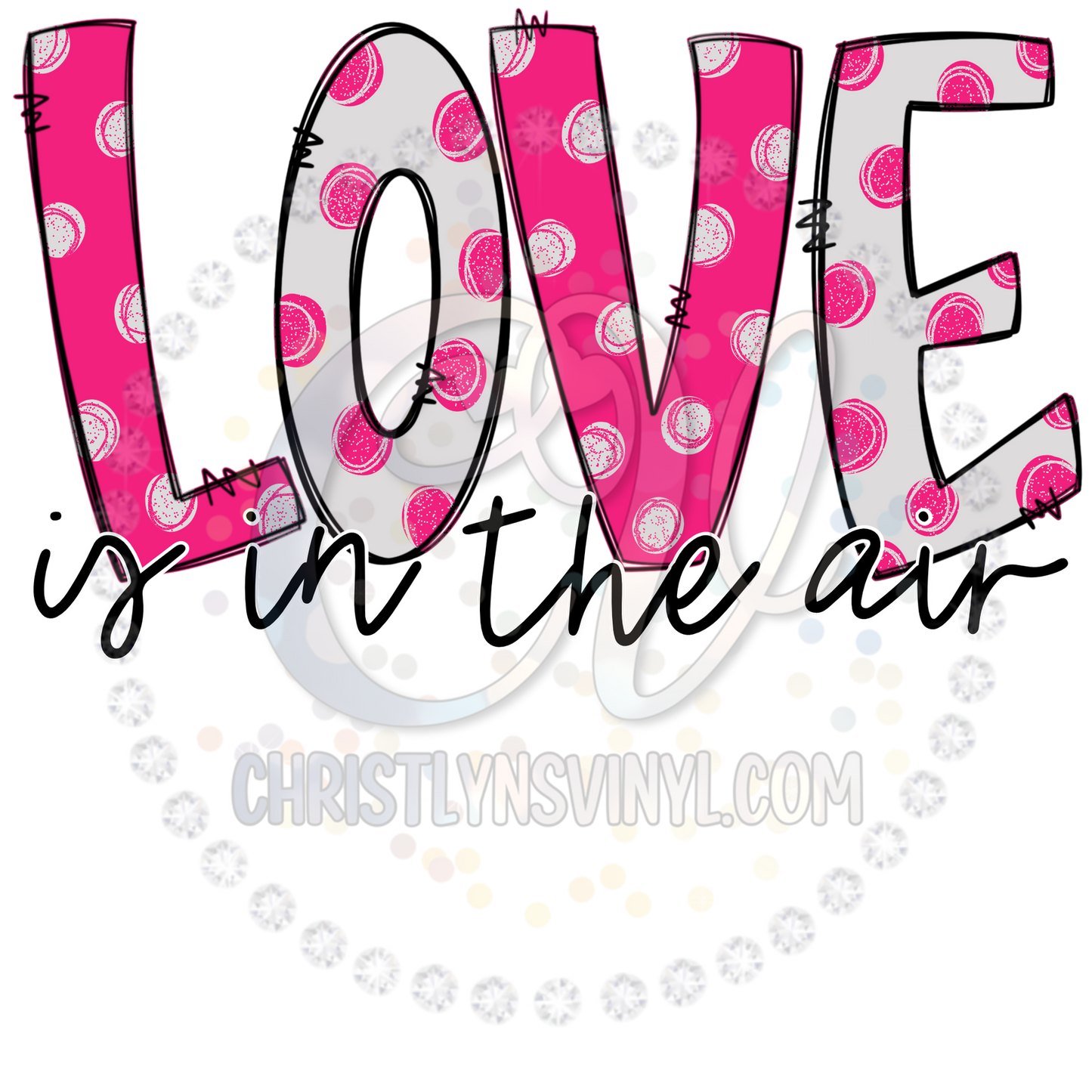 Love Bug Polka Sublimation Transfer