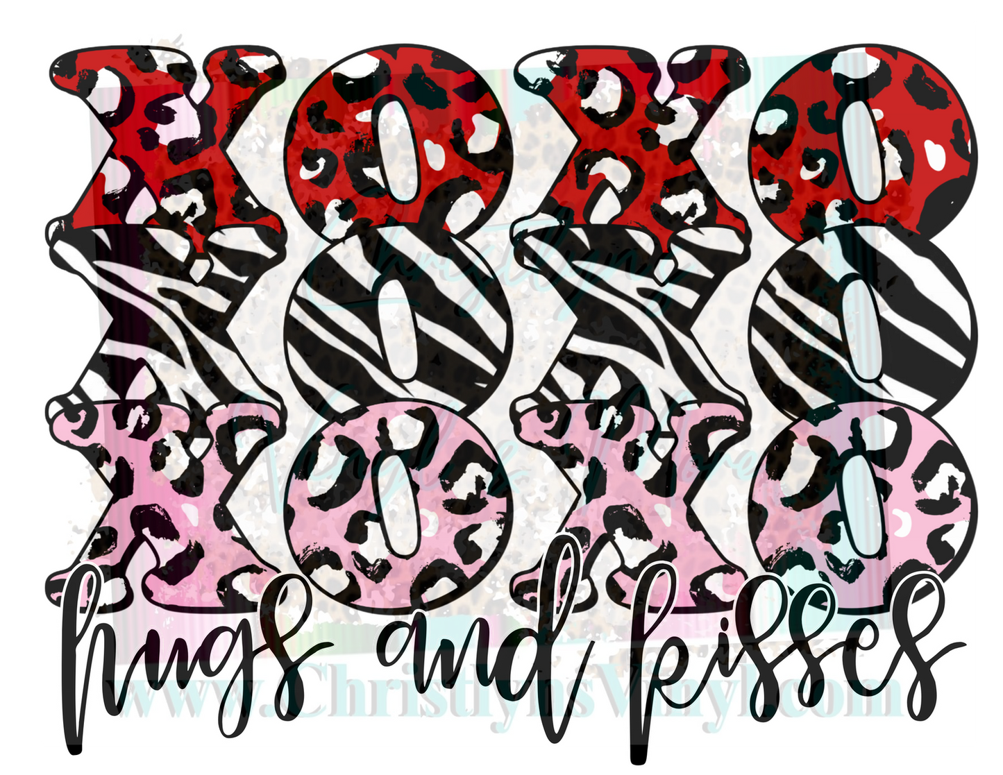 XOXO hugs & kisses Sublimation Transfer