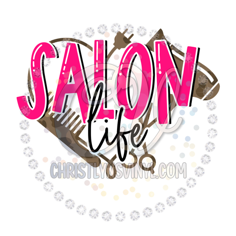 Salon Life Cutting CEO Sublimation Transfer