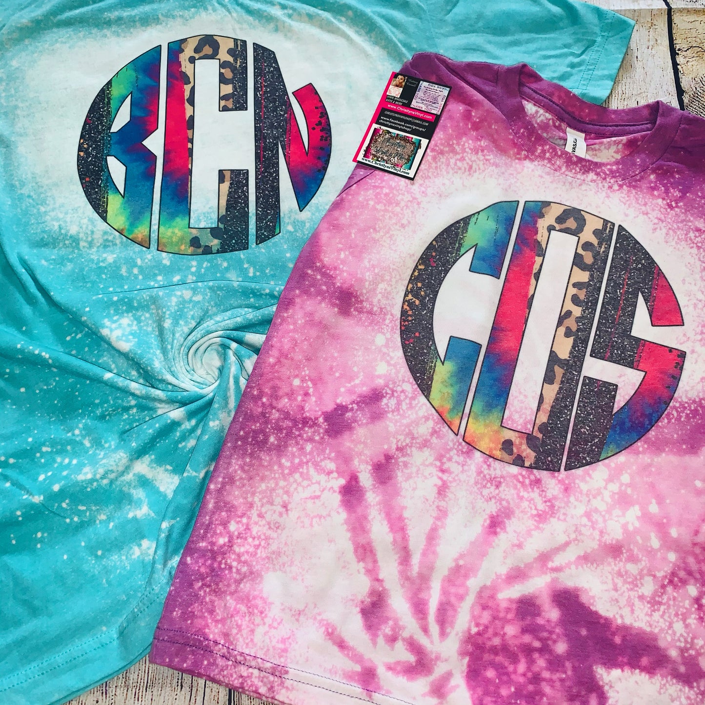 custom monogram shirts matching mommy and me cute sublimation bold transfer transfers cheap wholesale glitter bleached tee shirts shirt bleach leopard cheetah print tie dye monogram personalize customs