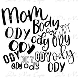 Mom mommy Sublimation Transfers