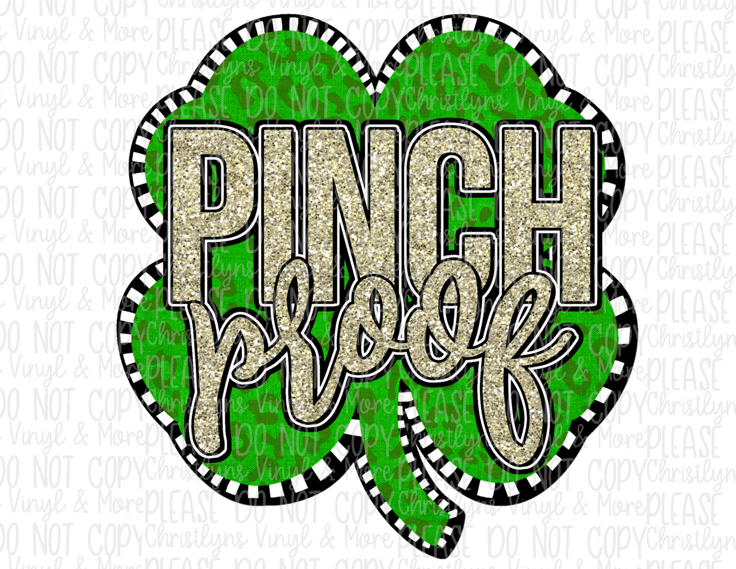 Pinch Proof St Patrick’s Day Sublimation Transfer