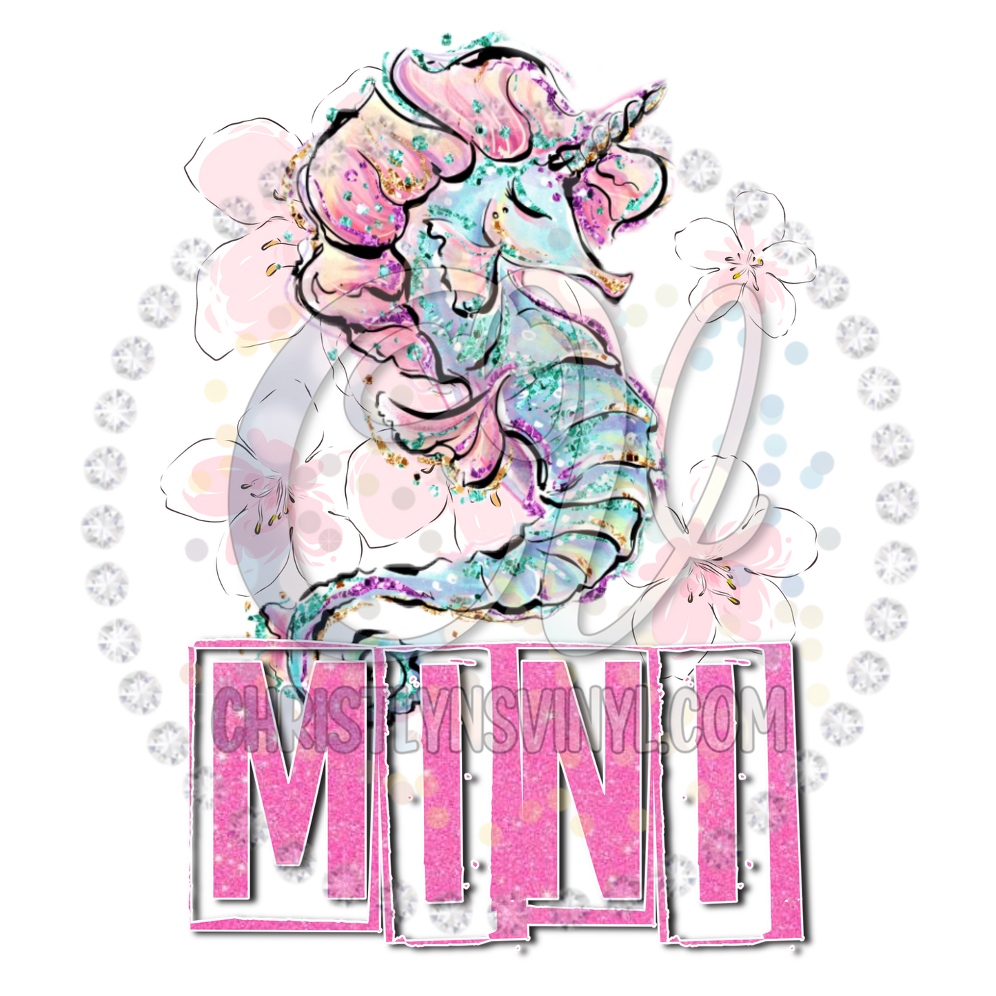 Mama Mini Mermaid Sublimation Transfer