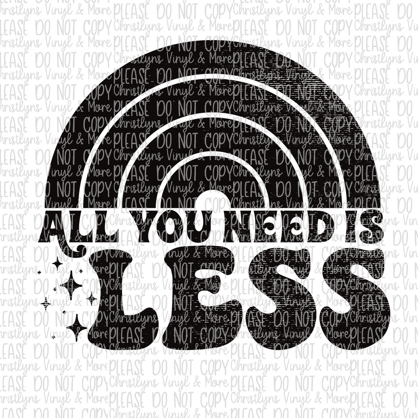 All You Need is Less Black Sublimation Transfer