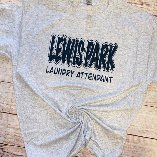 Lewis Park Post Acute Black Doodle Grey Tee