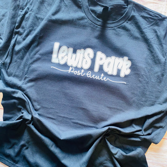 Lewis Park Post Script Doodle Acute Black Tee