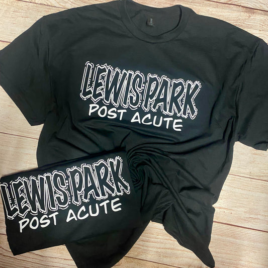 Lewis Park Post Doodle Acute Black Tee