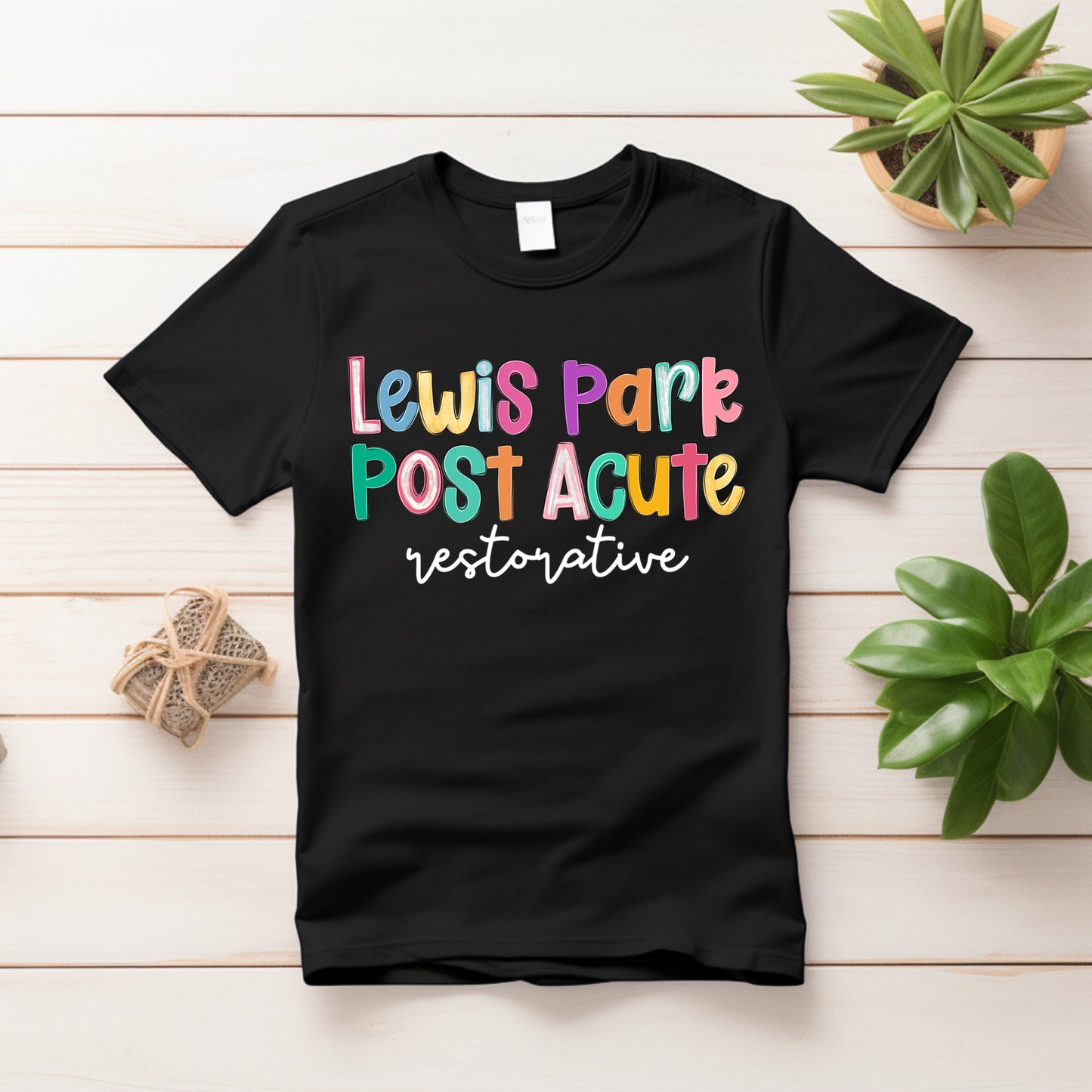 Lewis Park Post Acute Therapy or Restorative Black Tee