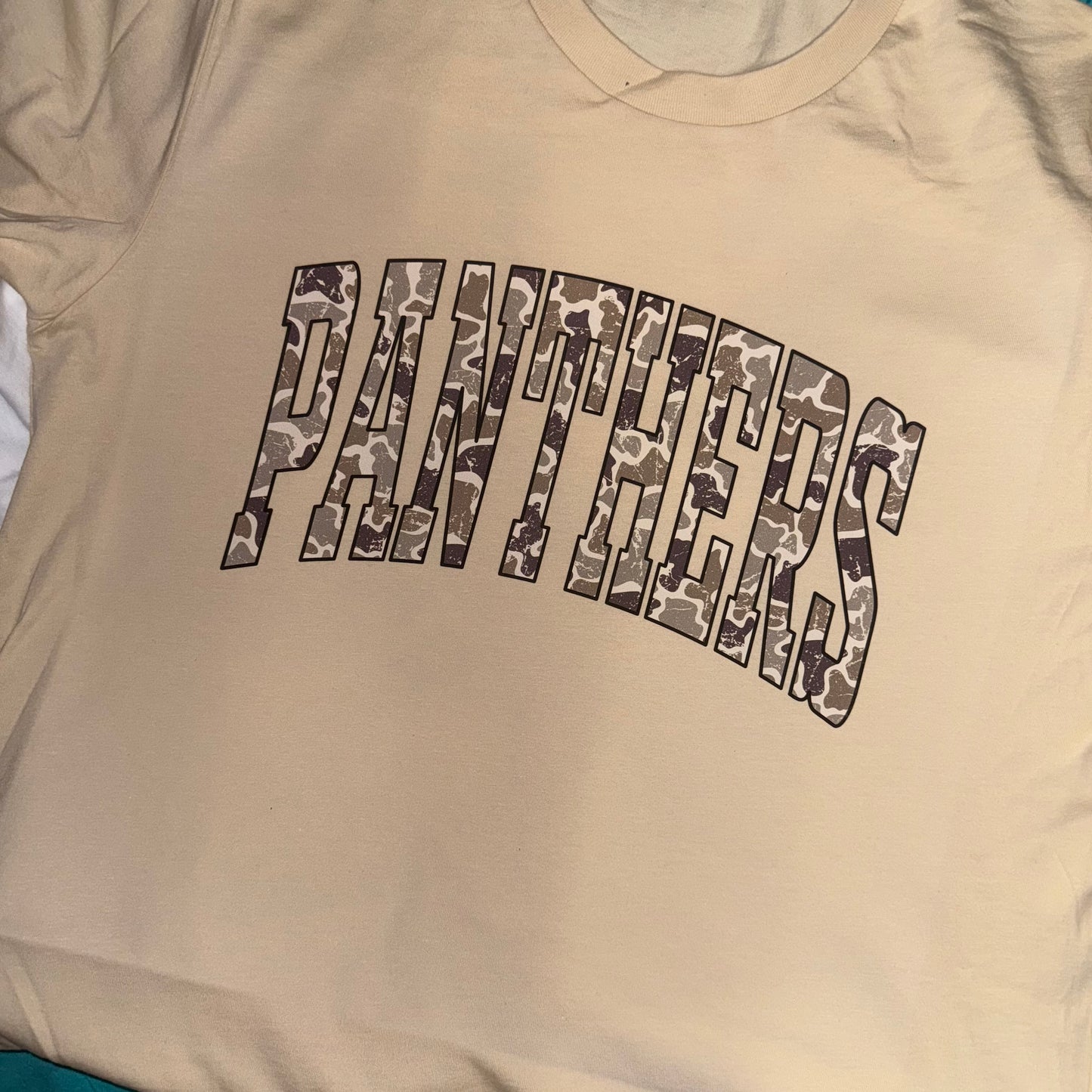 Panthers Camo Completed Tee