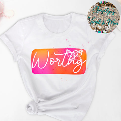 Worthy Sublimation Transfer or White Tee