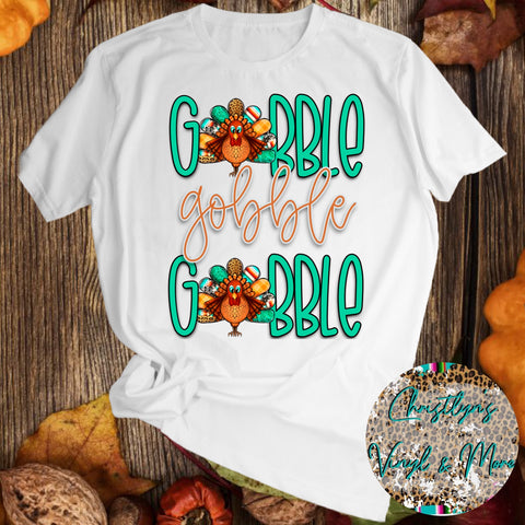 Gobble X3 Sublimation Transfer or White Tee