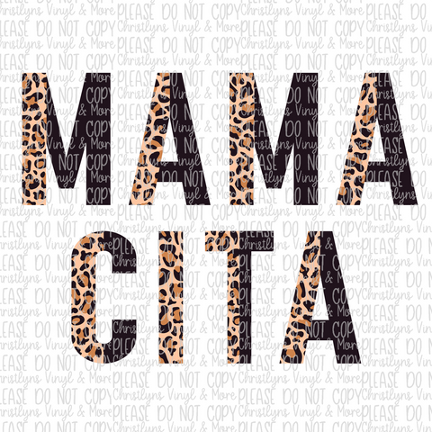 Mama Cita Sublimation Transfer or White Tee
