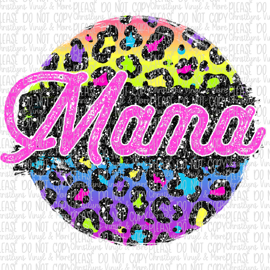 MAMA Sublimation Transfer or White Tee