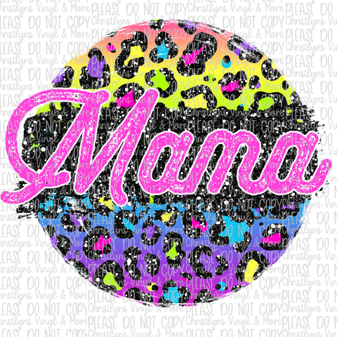 MAMA Sublimation Transfer or White Tee