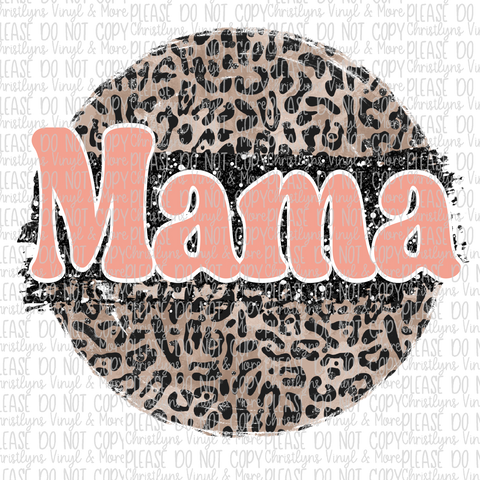 MAMA Sublimation Transfer or White Tee