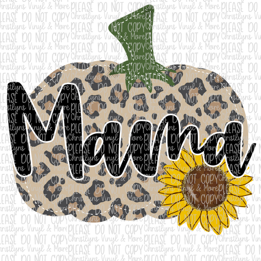 Mama Sublimation Transfer or White Tee