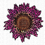 Leopard Pink Purple Tie Dye Sunflower Bleached Tee or Sublimation Transfer