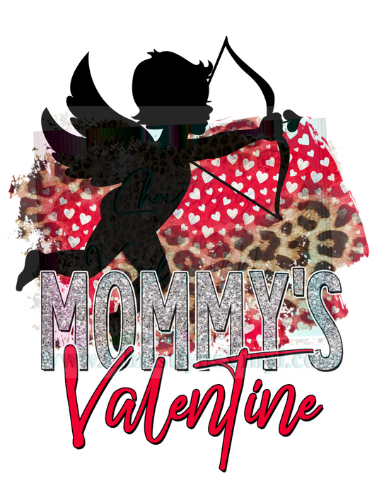 Mommy or Daddy Valentine Sublimation Transfers