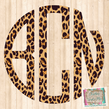 Monogram Custom Initials Sublimation Transfer