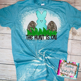 The Hunt is On Sports Bunny Easter Sublimation Transfers