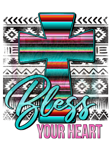 Blessed Cross Designs Sublimation Transfer