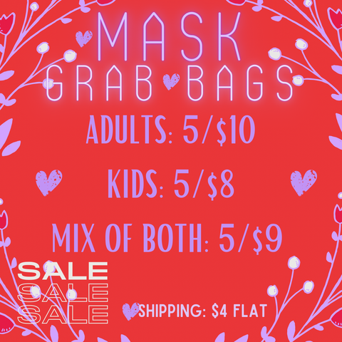 Mask Wholesale Grab Bags Adult or Kids