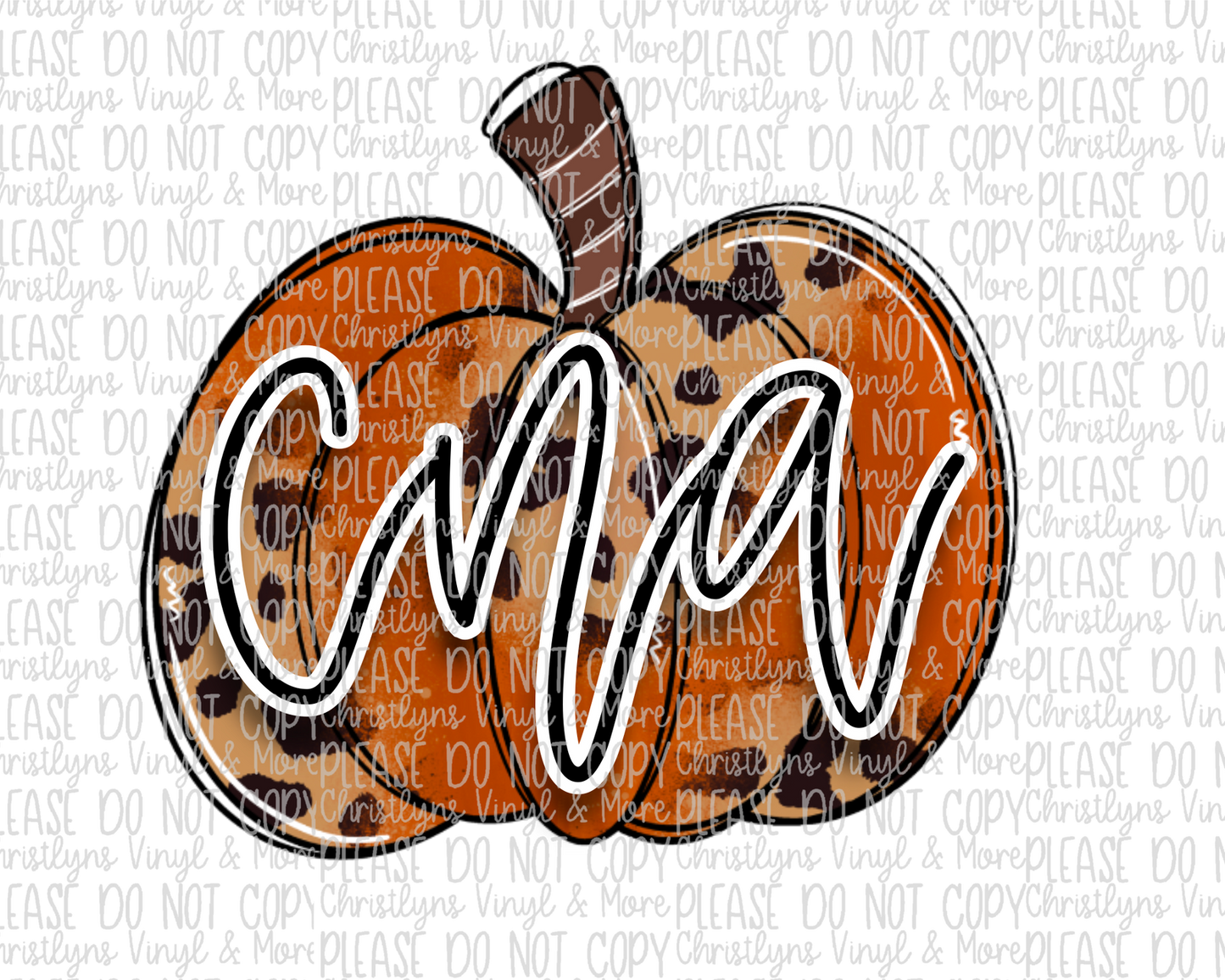 Mama Aunt Nana Grammy GiGi Leopard Pumpkin Fall Call Me Sublimation Transfer