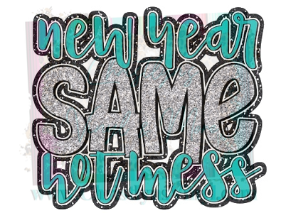 New Years Eve Sublimation Transfers