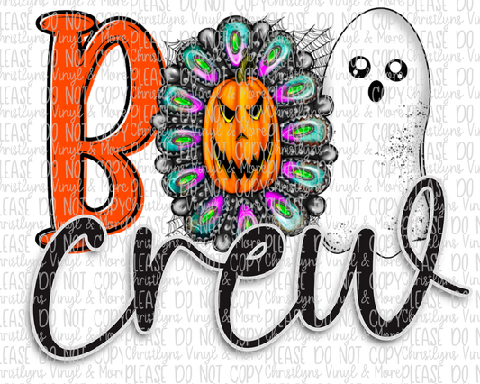 Boo or Boo Crew Halloween Ghost Sublimation Transfers