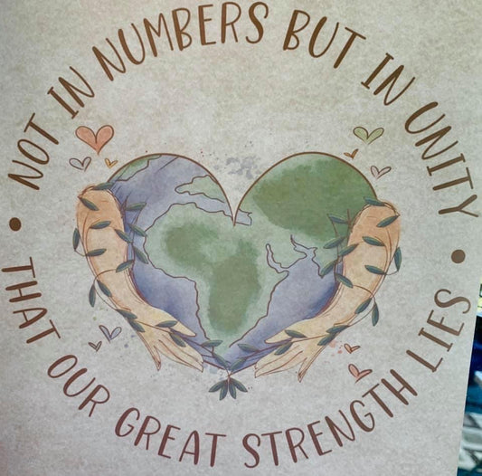 World Unity Strength Helping Sublimation Transfers