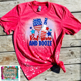 Red Wine Blue Independence Day Sublimation Transfer