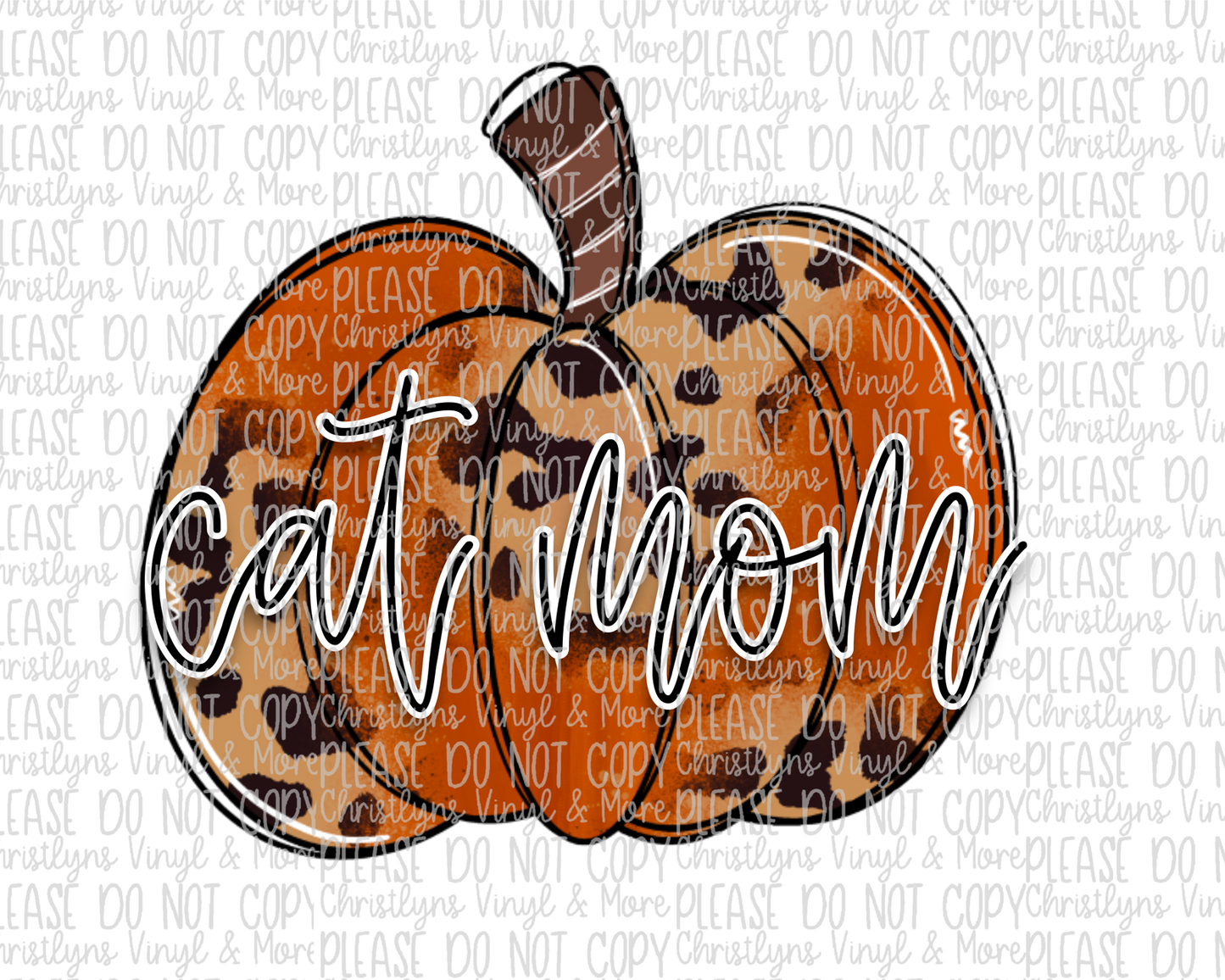 Mama Aunt Nana Grammy GiGi Leopard Pumpkin Fall Call Me Sublimation Transfer