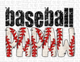 Baseball Custom Name Sublimation Transfers