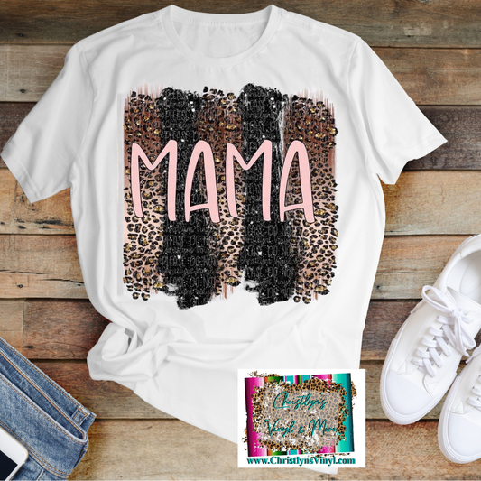 mama brushstrokes glitter subs prints transfer wholesale cheap white shirt tee digitals