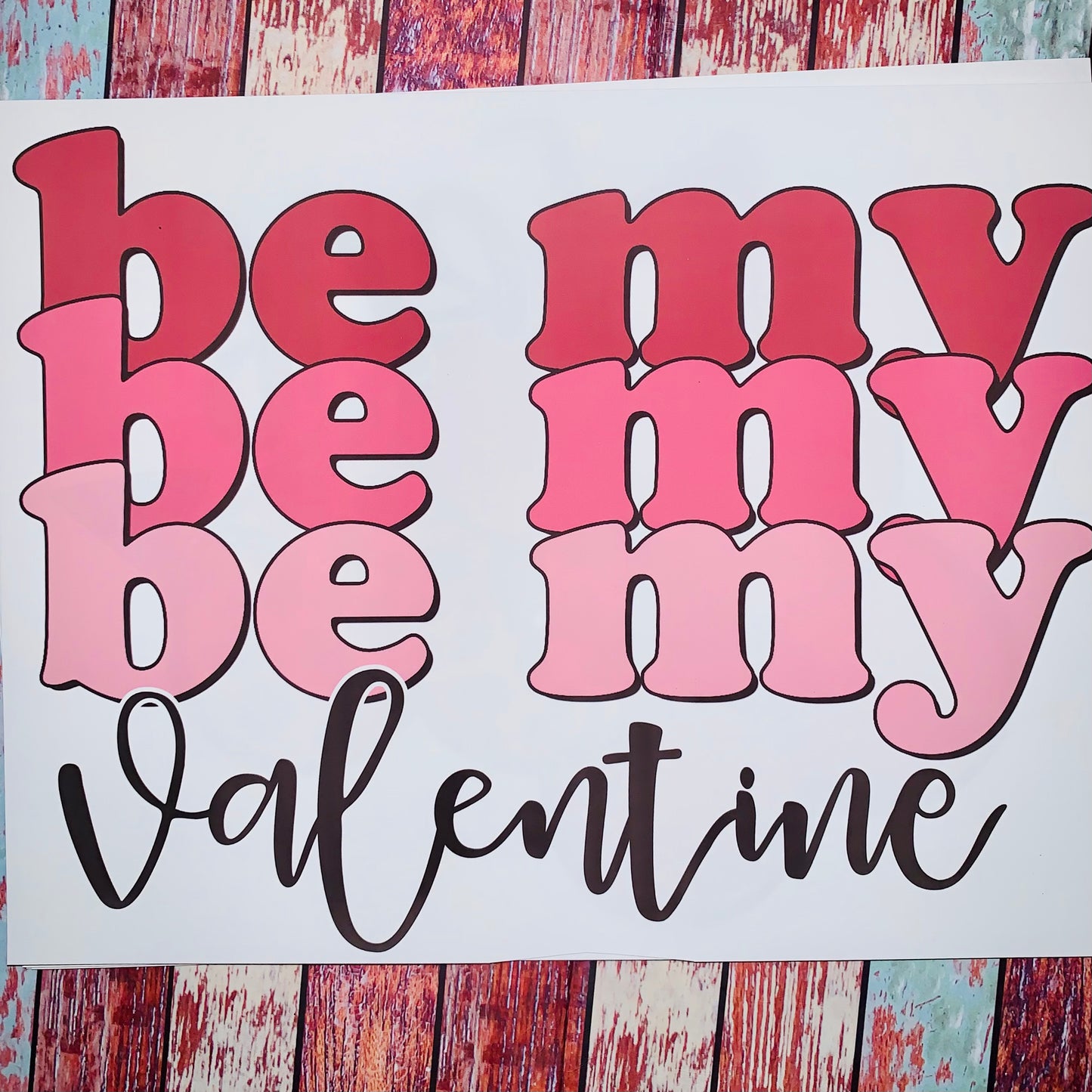 Love Hearts Valentines Day Sublimation Transfers