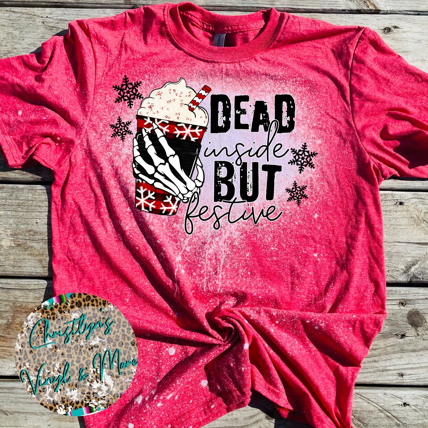 Dead Inside But Festive Christmas Sublimation Transfers