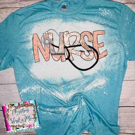 Pink Glitter Nurses Occupations Medical Sublimation Transfer