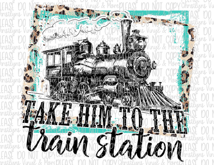 TrainStation Blue Special Bleached Tee or Transfer