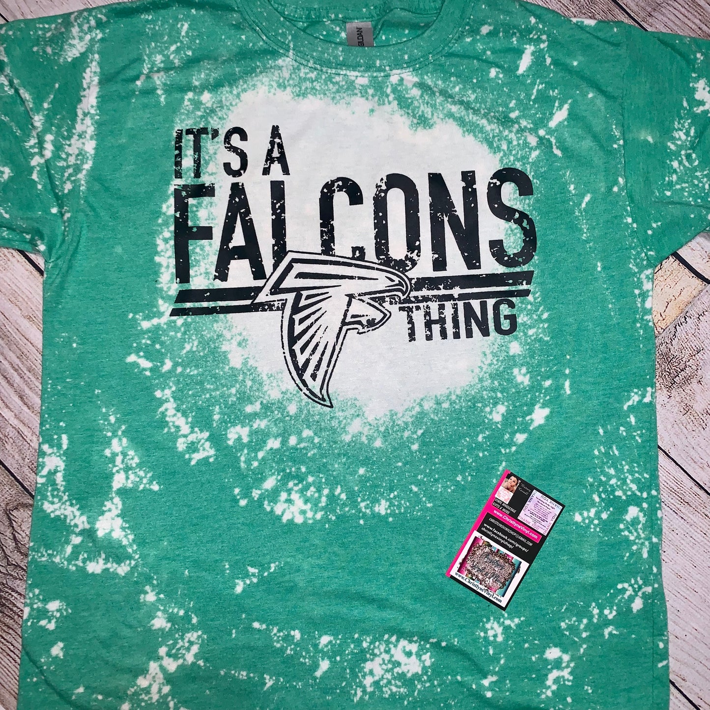 Falcon Green Bleached Tee