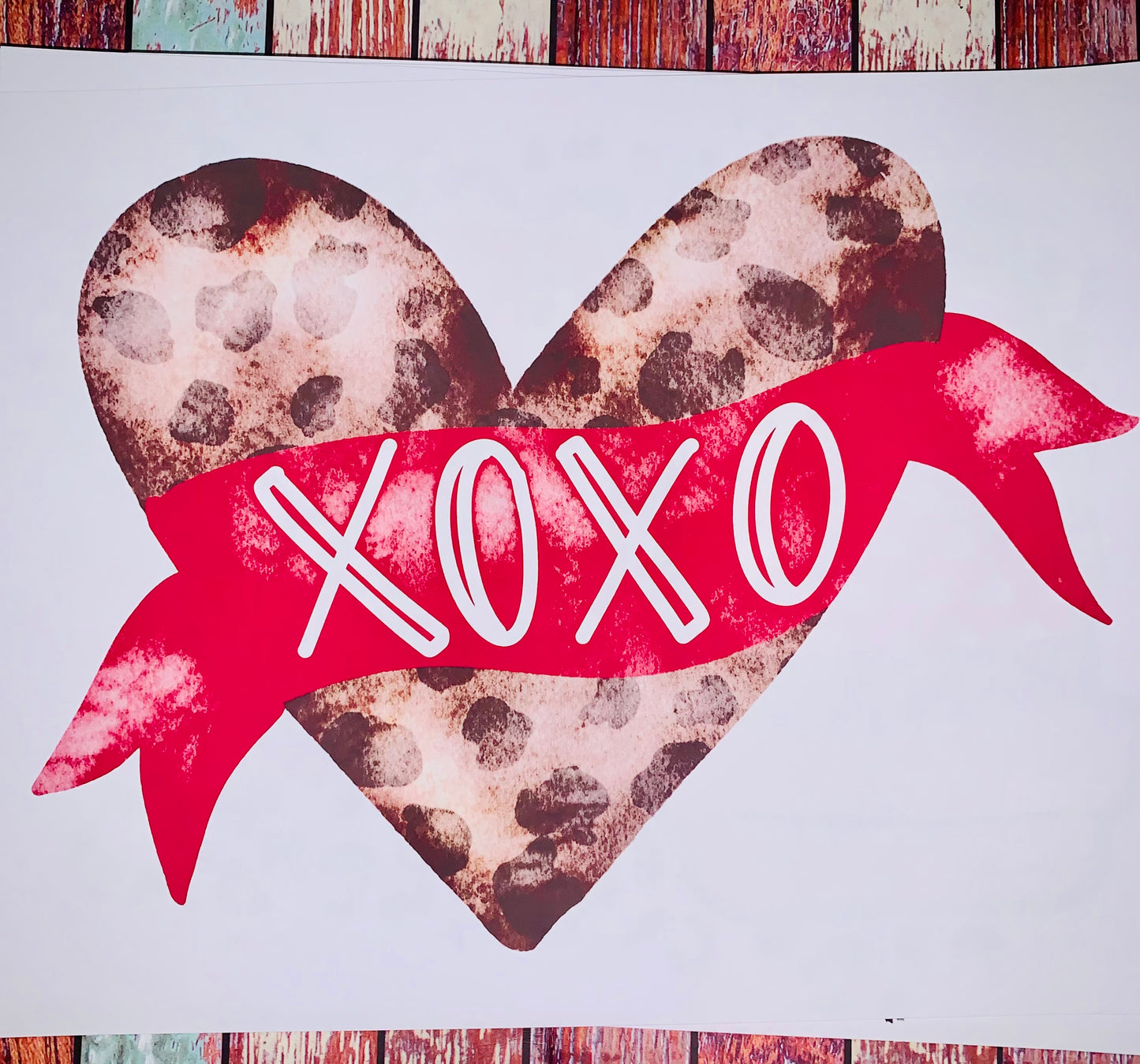 Love Hearts Valentines Day Sublimation Transfers