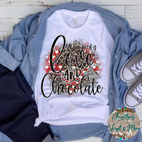 Love and Chocolate Valentines Sublimation Transfer